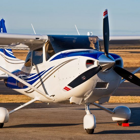 Cessna-182 Skylane Полет на самолете 