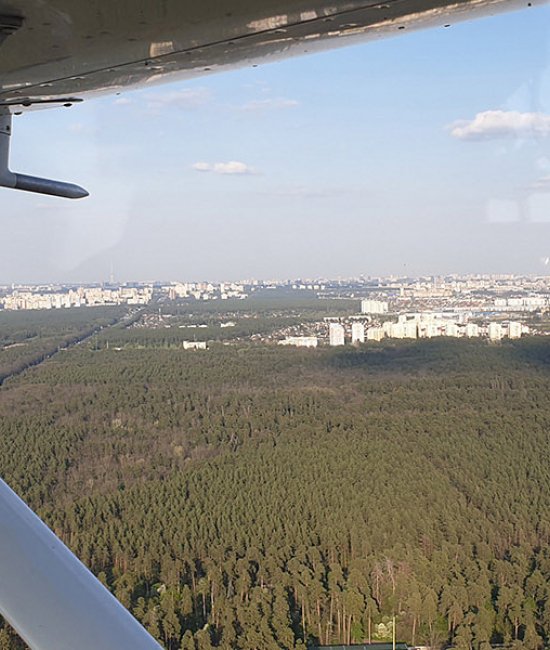 Ознакомительный полет на самолете в Чернобыль