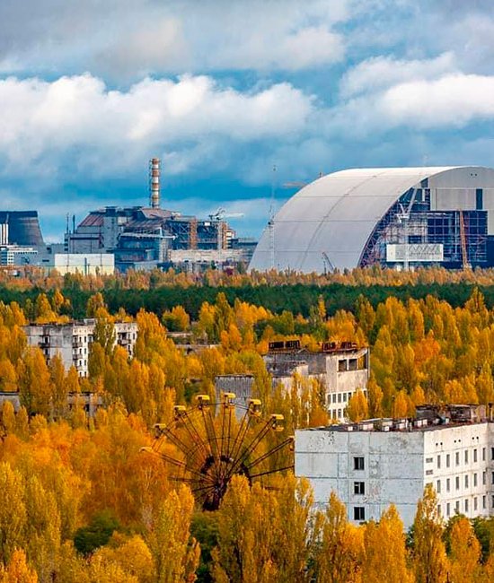 Ознакомительный полет на самолете в Чернобыль