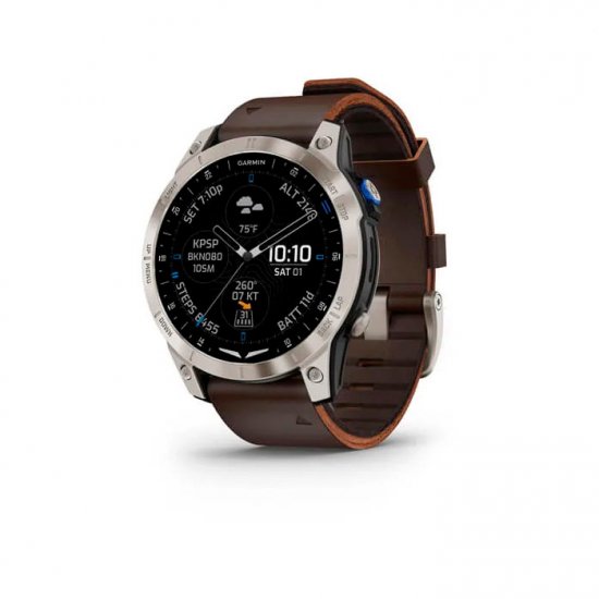 Aviator Smartwatch D2 ™ Mach 1 Oxford Brown Leather Band